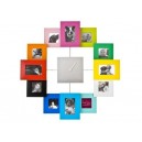 Present Time Multi Photo Frame Clock 
